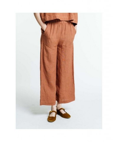 Women's Everyday Crop Pant - Amber Brown Rust/copper $53.76 Pants