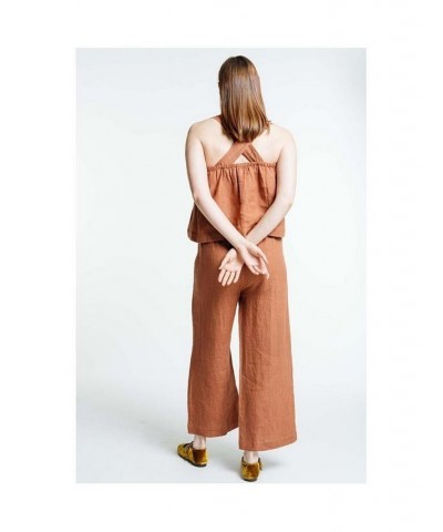 Women's Everyday Crop Pant - Amber Brown Rust/copper $53.76 Pants