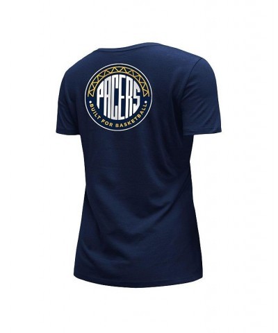 Women's Navy Indiana Pacers 2022/23 City Edition V-Neck T-shirt Blue $16.40 Tops