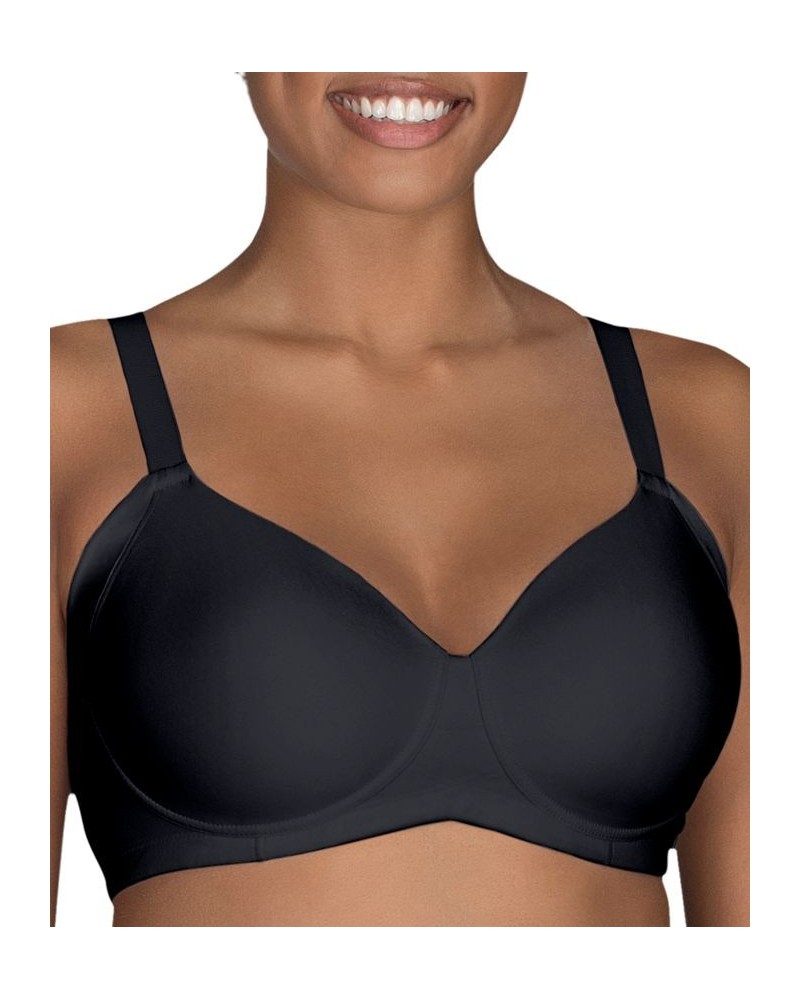 Women's Beauty Back Full Figure Wirefree Extended Side and Back Smoother Bra 71267 Black $15.11 Bras