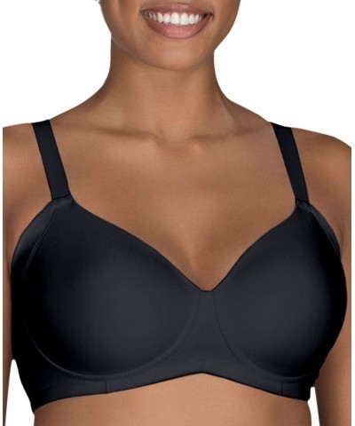 Women's Beauty Back Full Figure Wirefree Extended Side and Back Smoother Bra 71267 Black $15.11 Bras