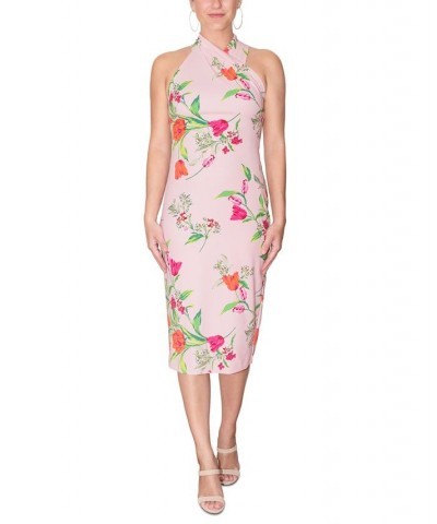 Harland Floral-Print Midi Dress Soft Tulip Floral $43.86 Dresses