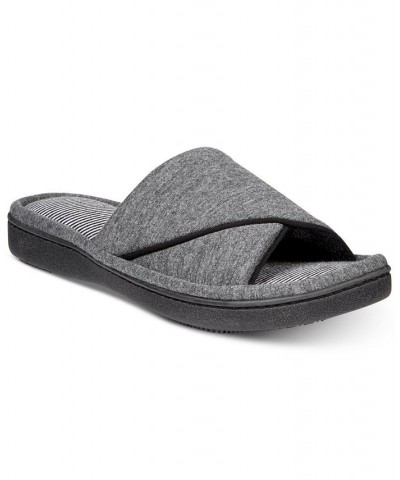 Women's Jersey Nicole Slide with Memory Foam Black $12.54 Shoes