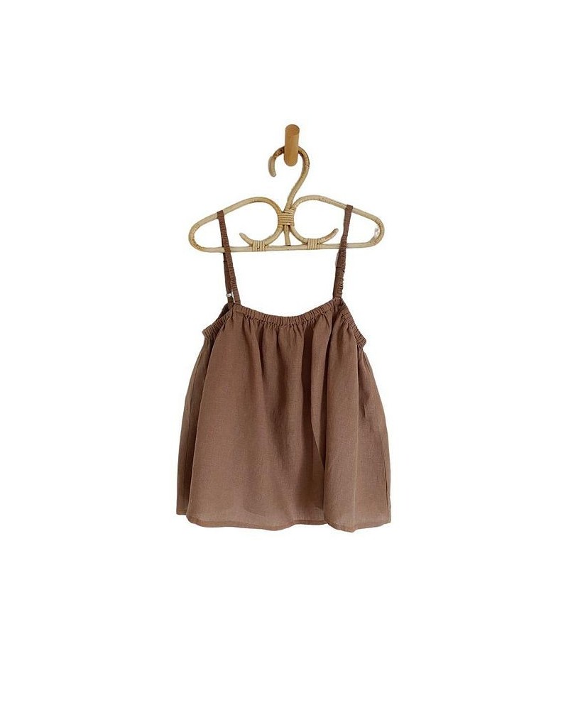 Women's Maternity Soft Linen Cami Top Cinnamon $51.25 Tops