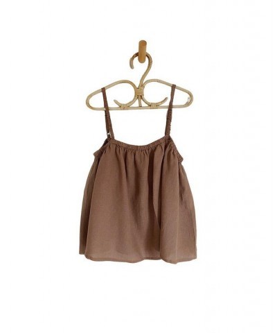 Women's Maternity Soft Linen Cami Top Cinnamon $51.25 Tops