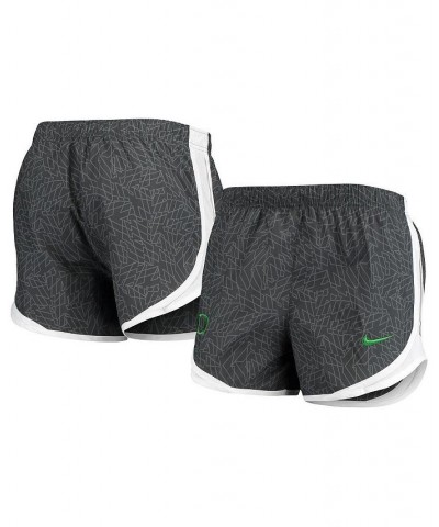 Women's Black and White Oregon Ducks Performance Tempo Shorts Black, White $27.35 Shorts