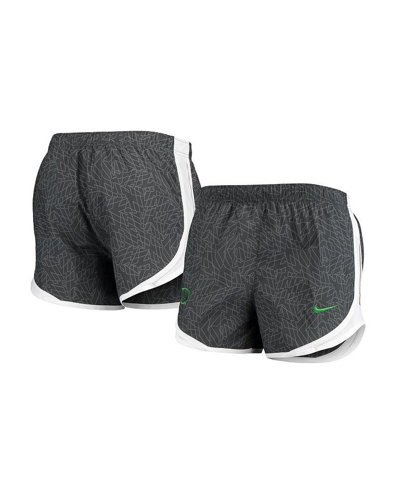 Women's Black and White Oregon Ducks Performance Tempo Shorts Black, White $27.35 Shorts