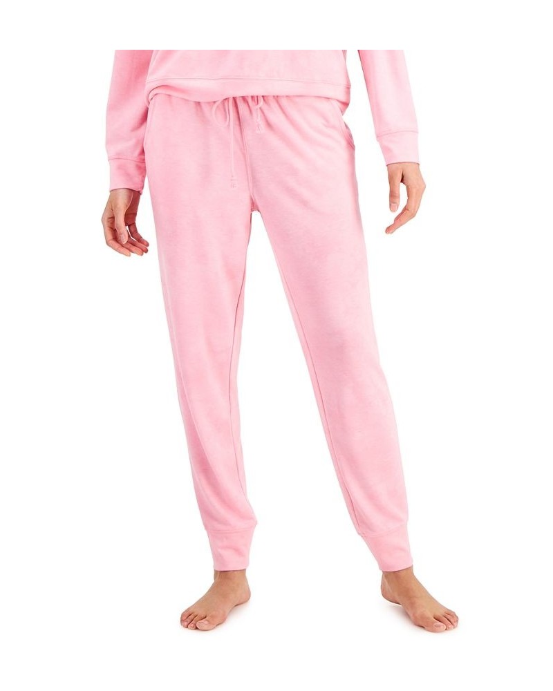 Printed Super Soft Jogger Pajama Pants Pink Tiedye Wash $10.68 Sleepwear